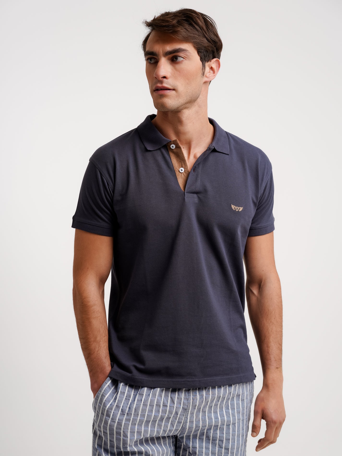 Mr. Blue Regular Fit Piquet Polo Shirt