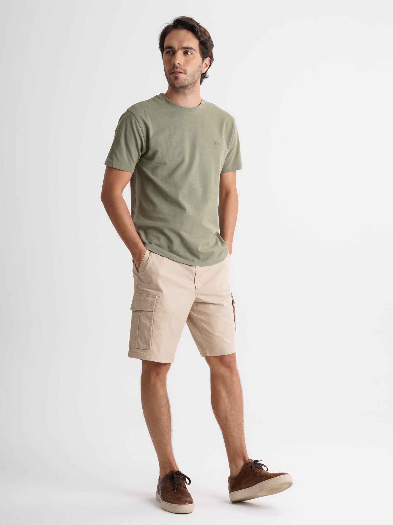 Mr. Blue 100% Cotton Green T-Shirt