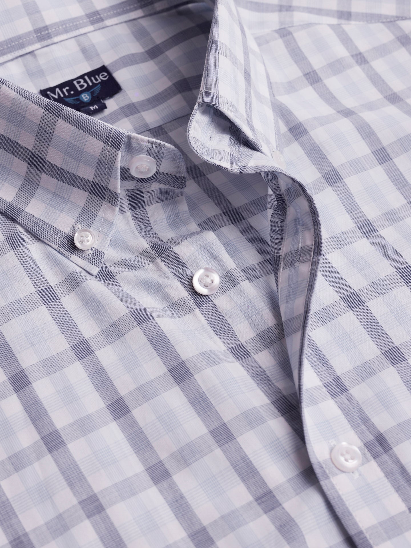 Camisa Popelina Regular Fit Azul Mr. Blue