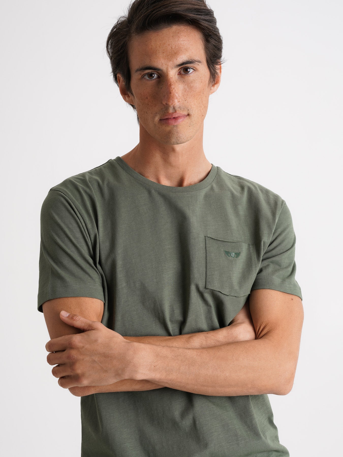 Mr. Blue 100% Cotton Green T-Shirt