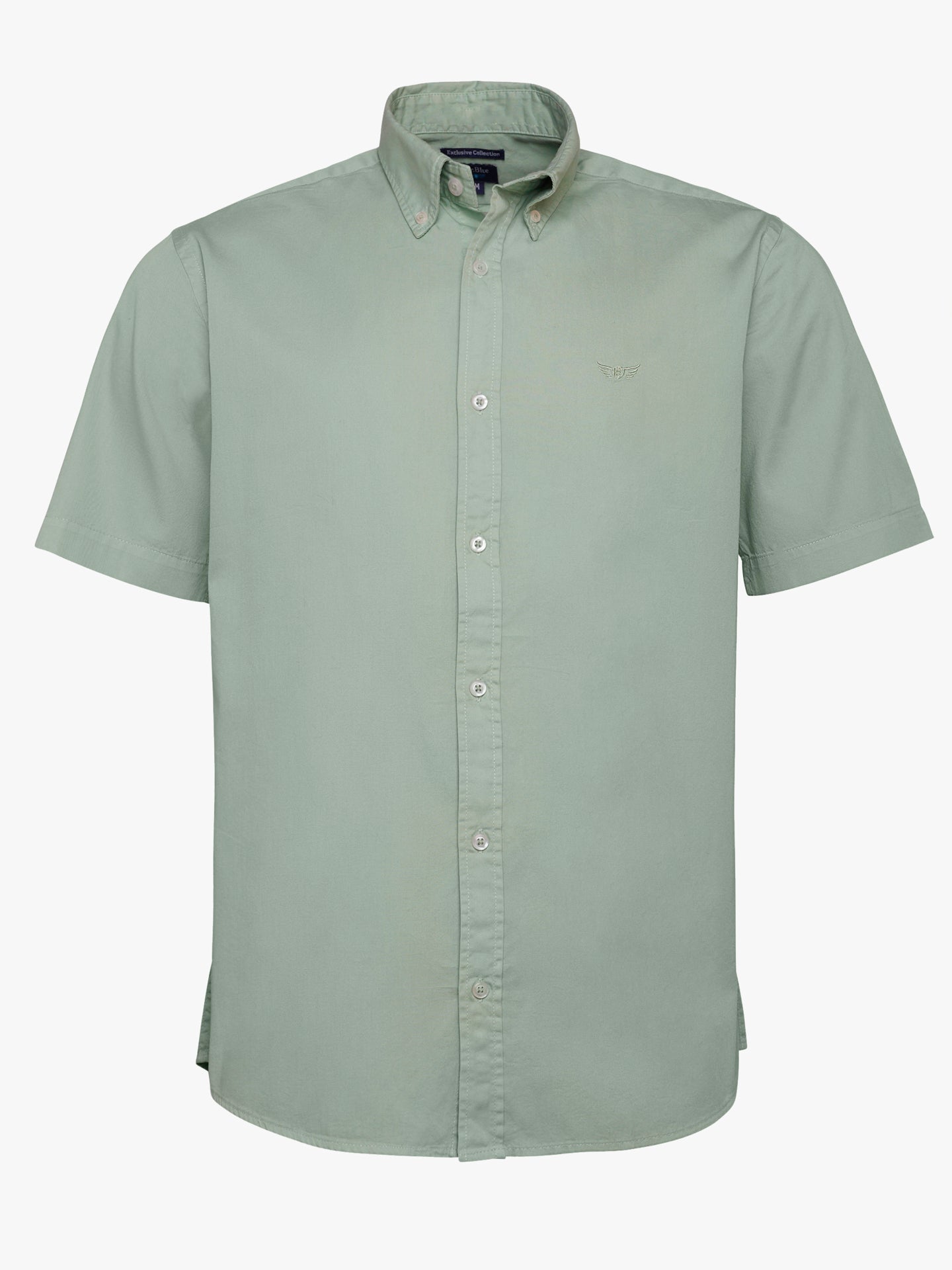 Camisa Regular Fit Popelina Verde Mr. Blue