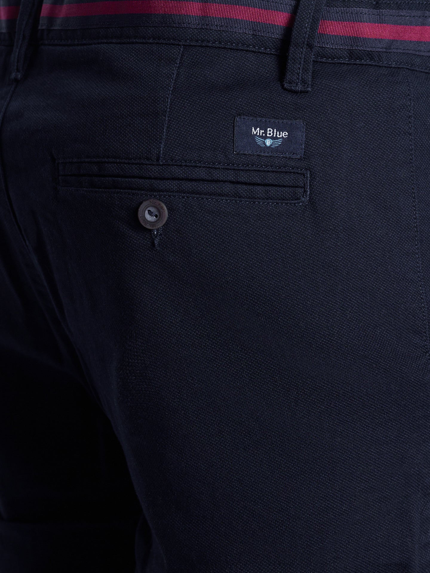 Pantalón chino azul de corte slim de Mr. Blue