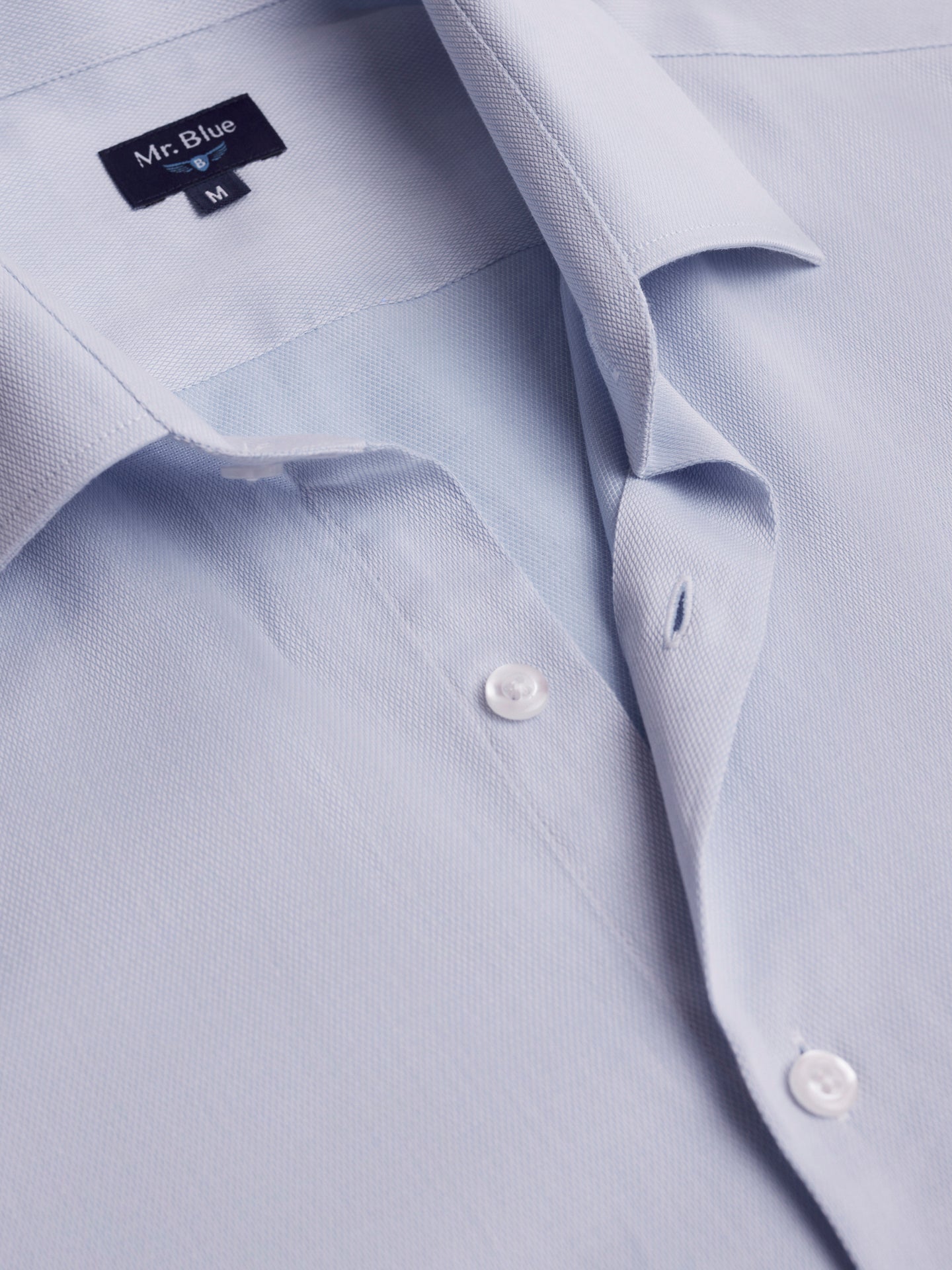 Slim Fit Dobby Blue Mr. Blue Shirt