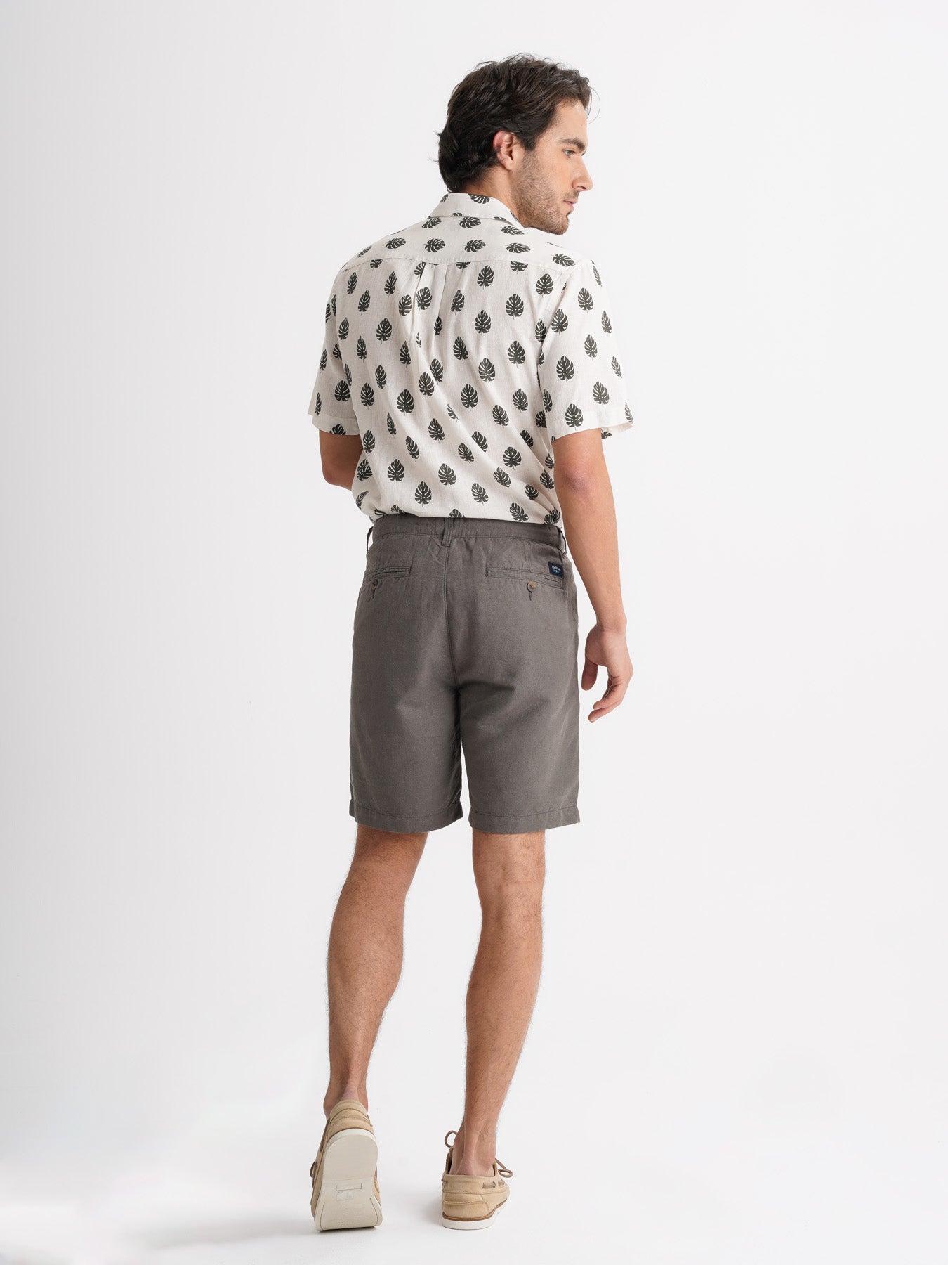 Mr. Blue Green Slim Fit Shorts