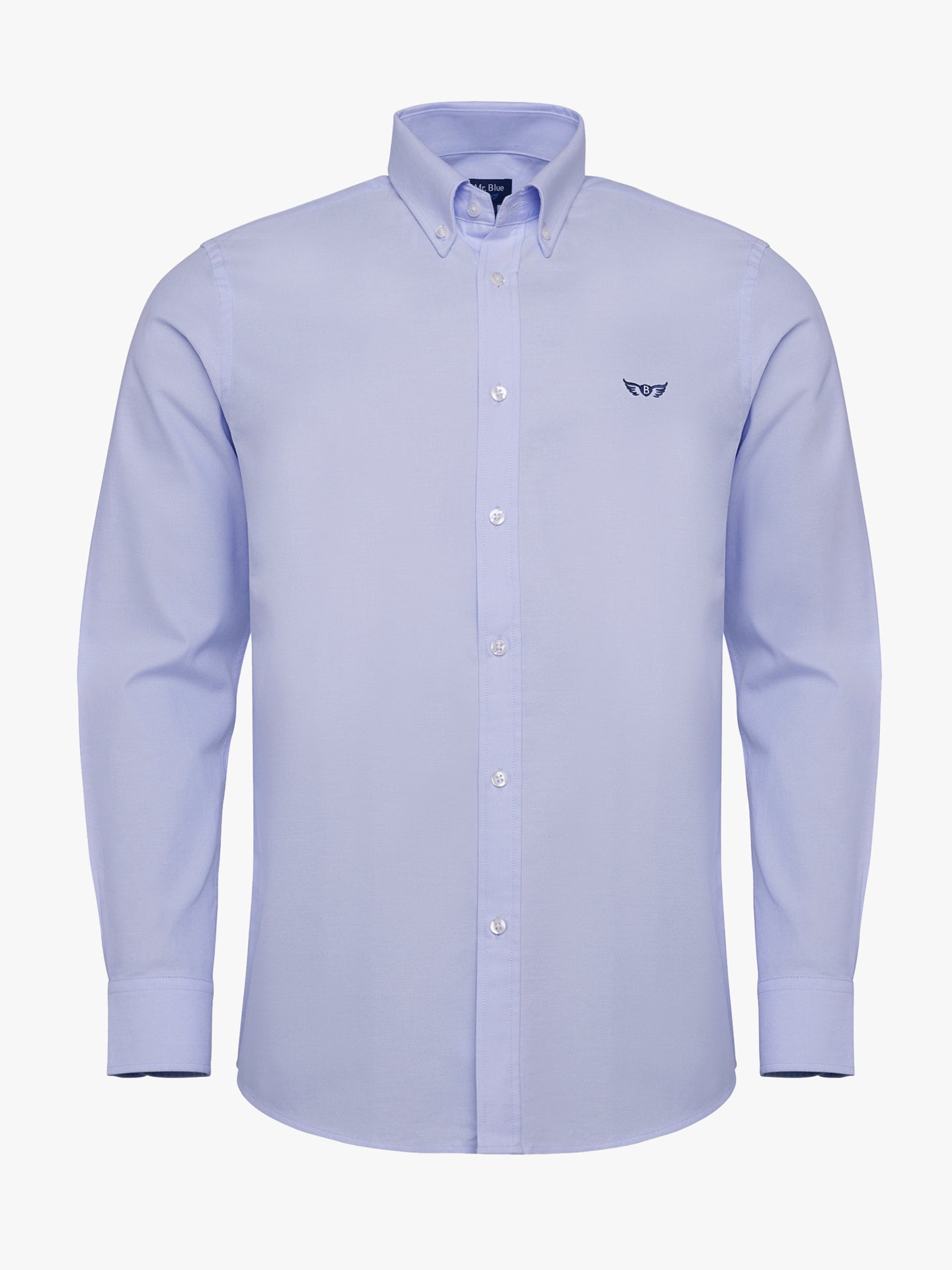Camisa azul Oxford de corte estándar de Mr. Blue