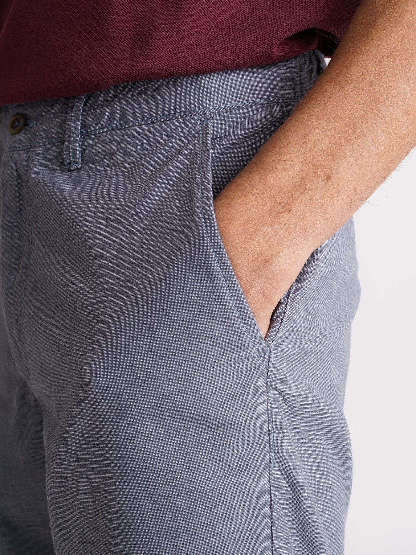 Pantalones cortos azules de corte slim de Mr. Blue