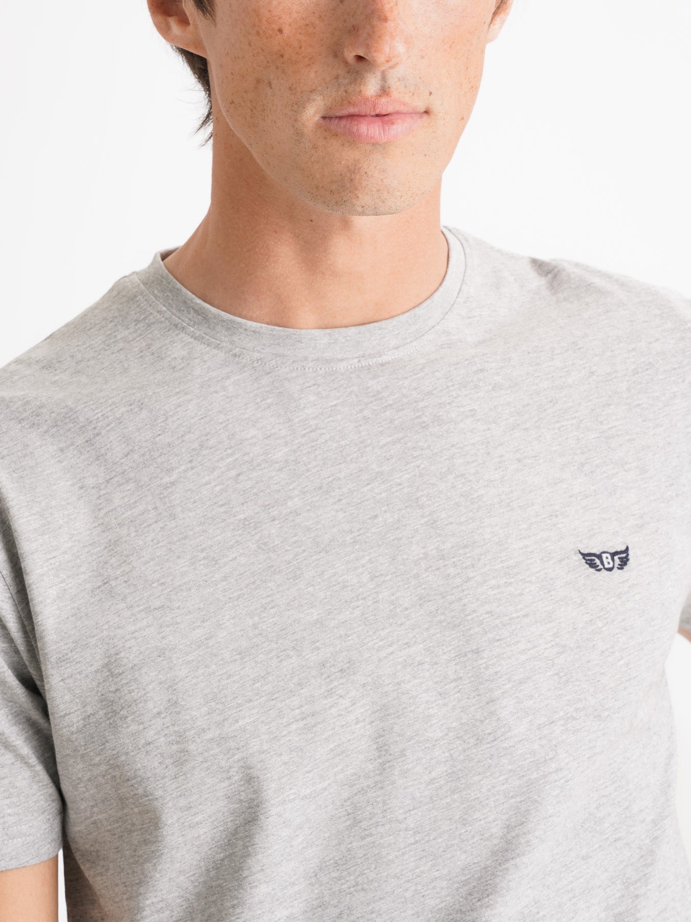 Mr. Blue 100% Cotton Gray T-Shirt