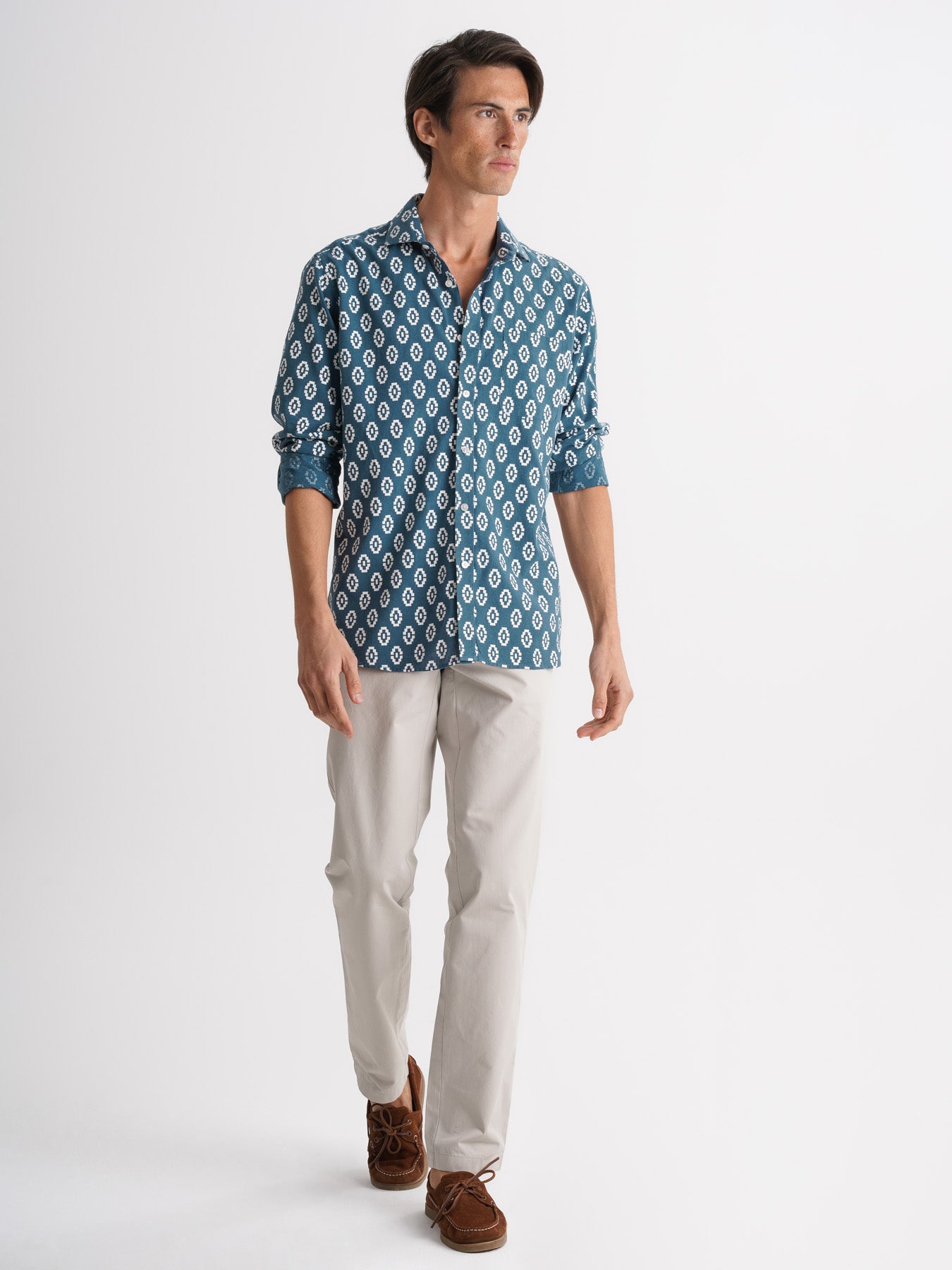 Regular Fit Blue Linen Shirt Mr. Blue