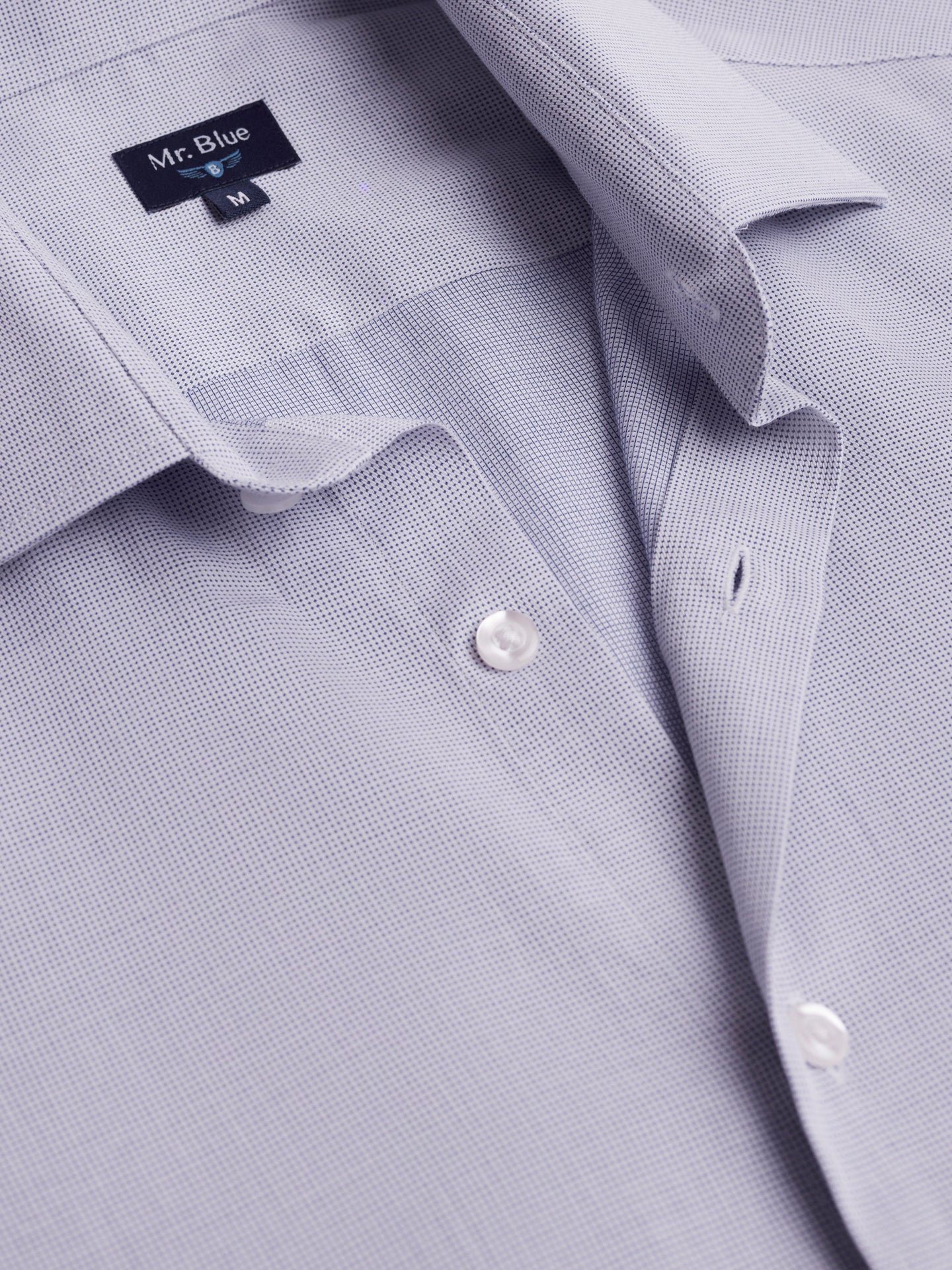 Slim Fit Dobby Blue Mr. Blue Shirt