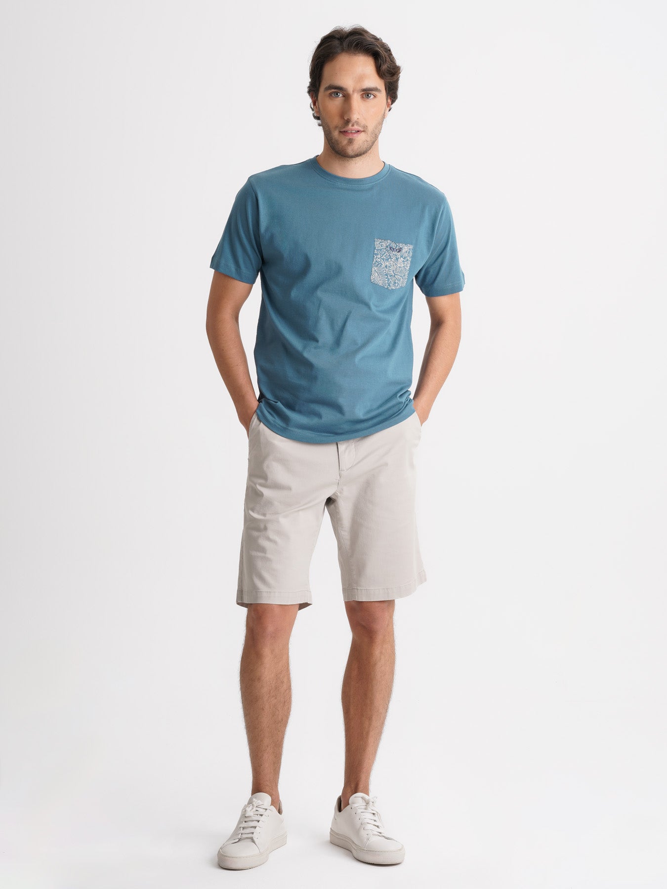 Mr. Blue Camiseta 100% Algodón Azul