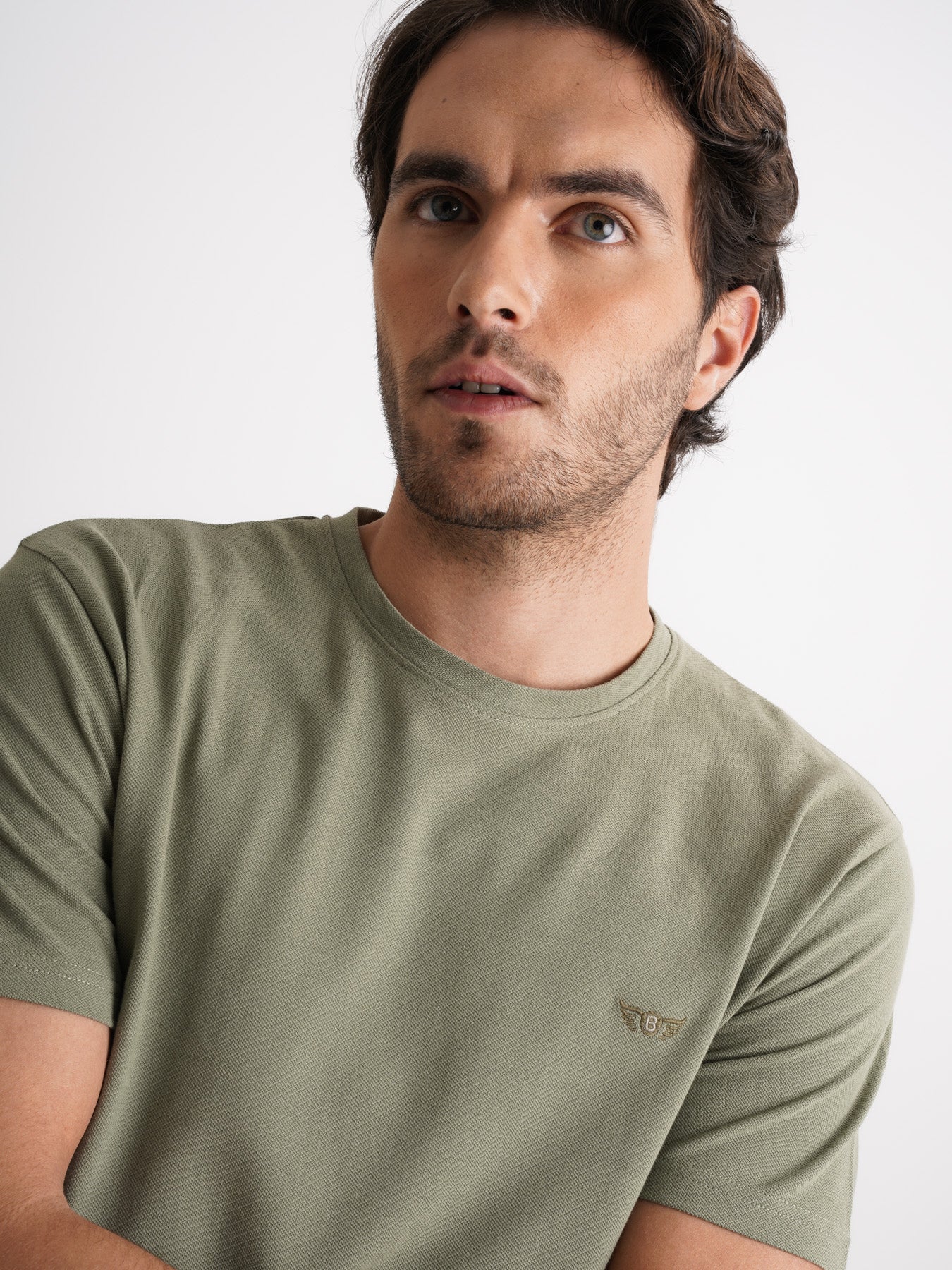 Mr. Blue 100% Cotton Green T-Shirt