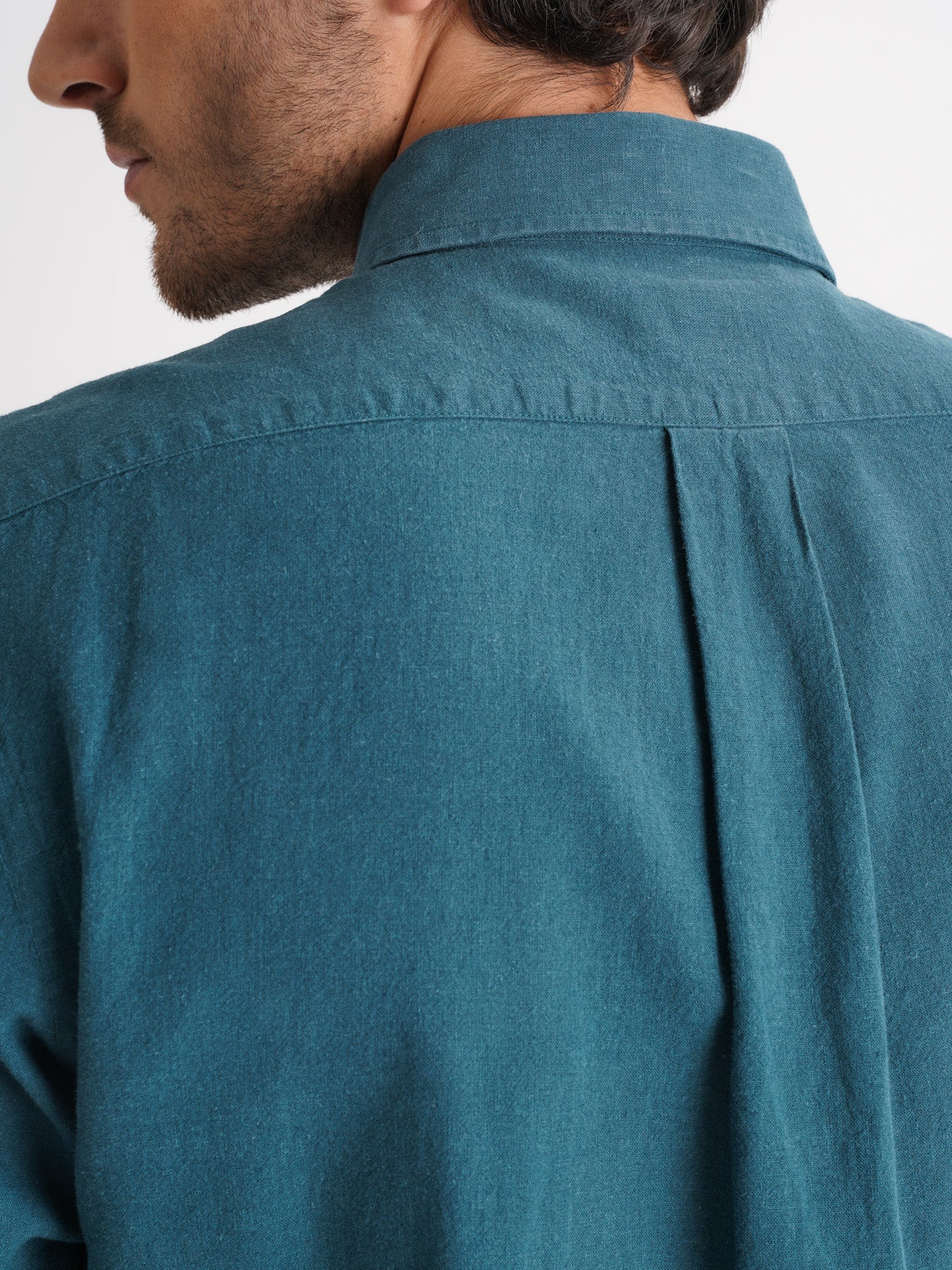 Regular Fit Blue Linen Shirt Mr. Blue