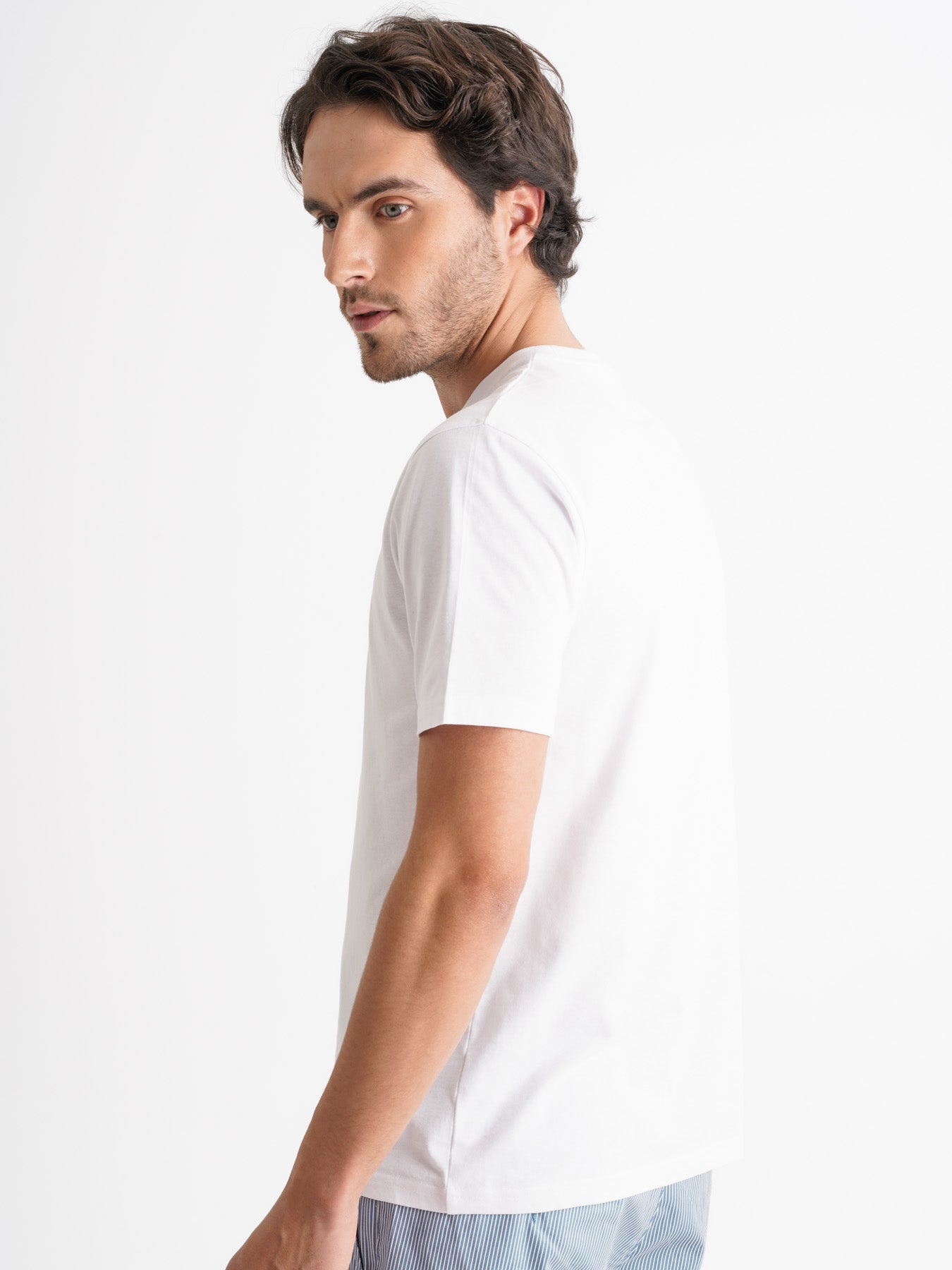 Camiseta Mr. Blue 100% Algodón Blanco