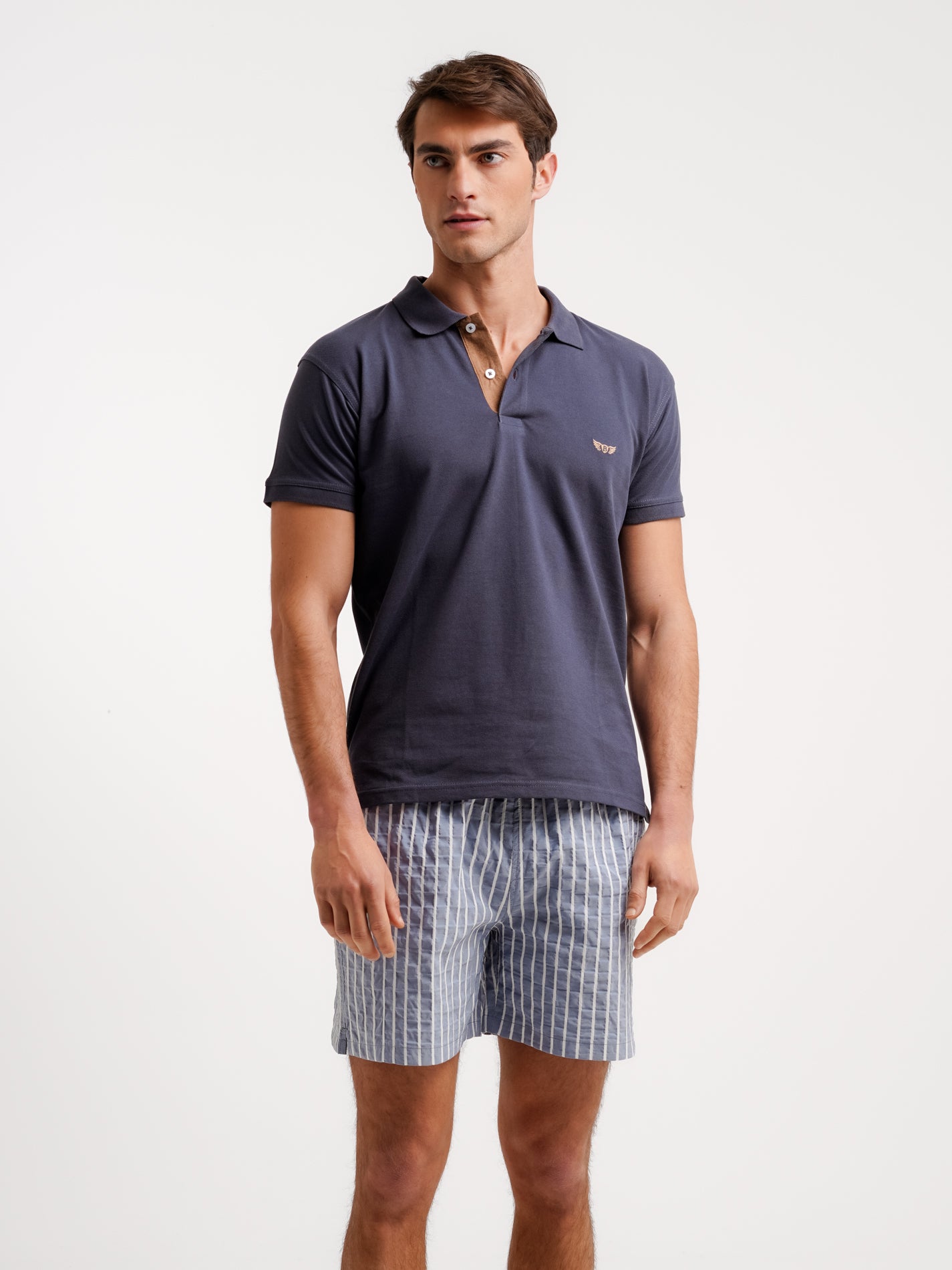 Mr. Blue Regular Fit Piquet Polo Shirt