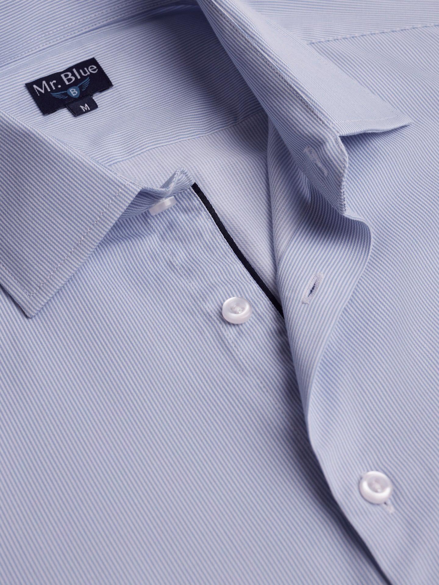 Mr. Blue Slim Fit Twill Shirt
