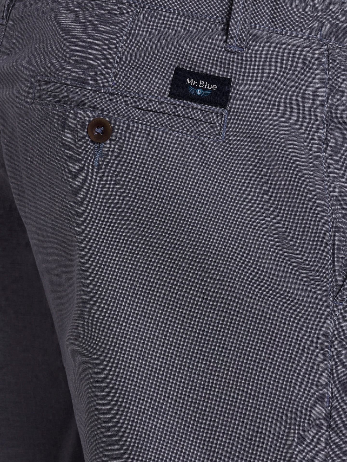 Pantalones cortos azules de corte slim de Mr. Blue