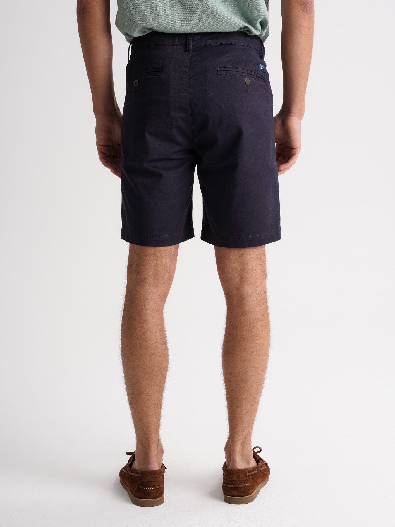 Pantalones cortos azules de corte slim de Mr. Blue