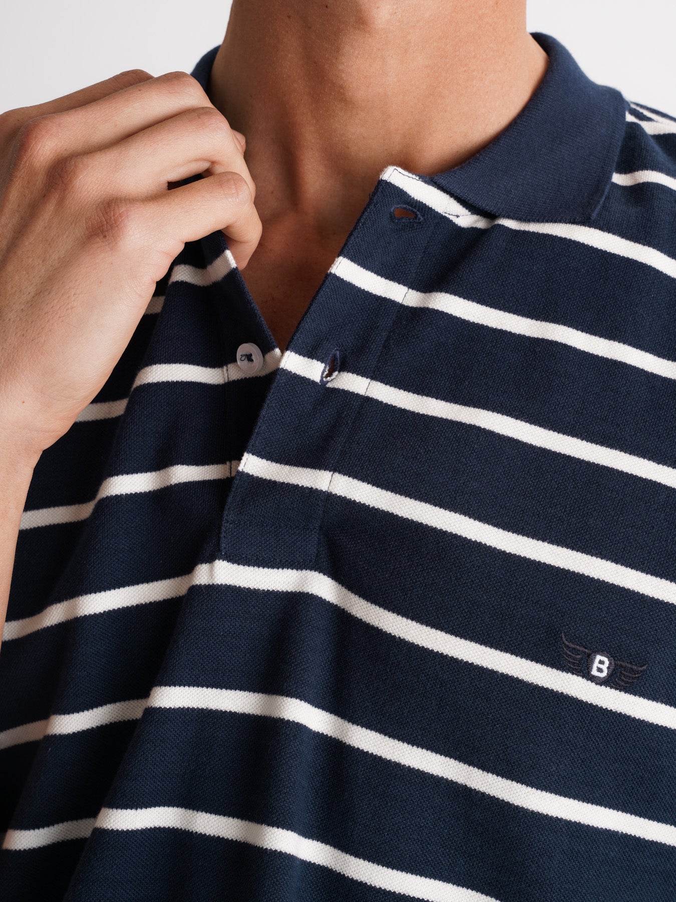Mr. Blue Regular Fit Piquet Polo Shirt