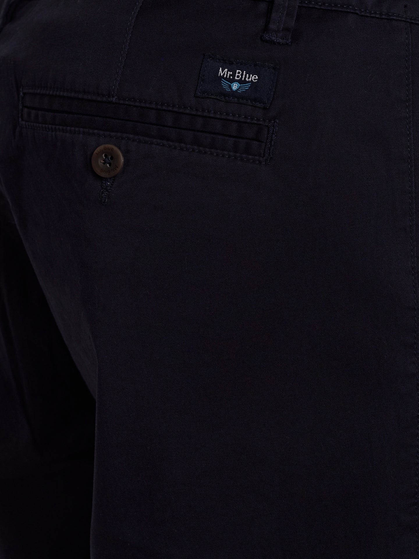 Pantalones cortos azules de corte slim de Mr. Blue