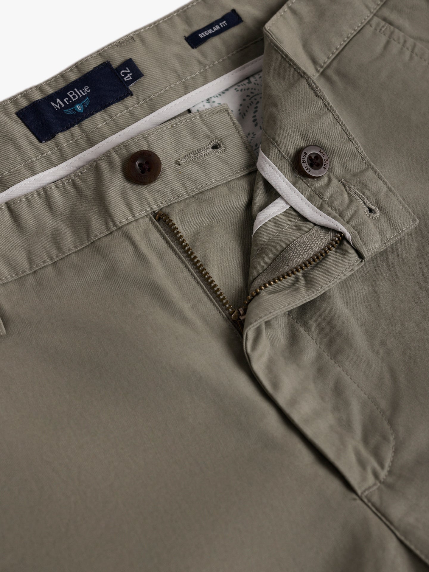 Mr. Blue Regular Fit Twill Chinos Pants