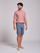 BERMUDA LINHO AZUIS REGULAR FIT MR. BLUE