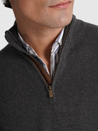 JERSEY DE LANA GRIS MANGA LARGA REGULAR FIT MR. AZUL