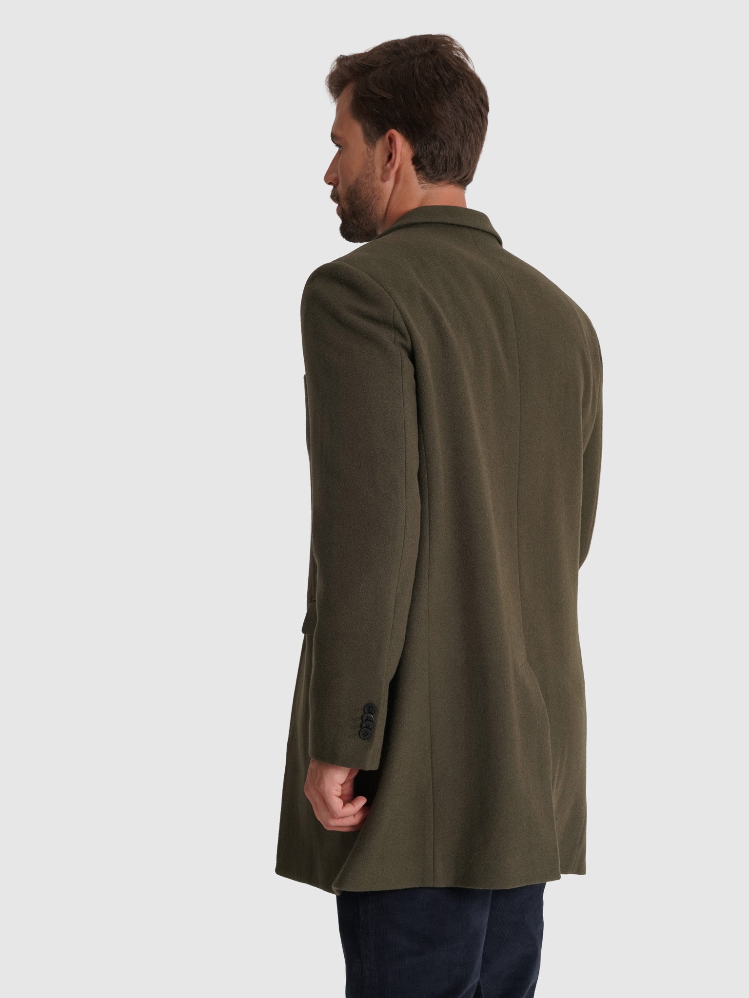 ABRIGO VERDE MANGA LARGA REGULAR FIT MR. AZUL