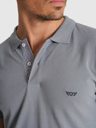 POLO AZUL MANGA CURTA REGULAR FIT MR. BLUE