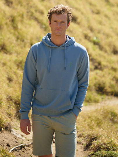 SUDADERA DE ALGODÓN AZUL MANGA LARGA REGULAR FIT MR. AZUL