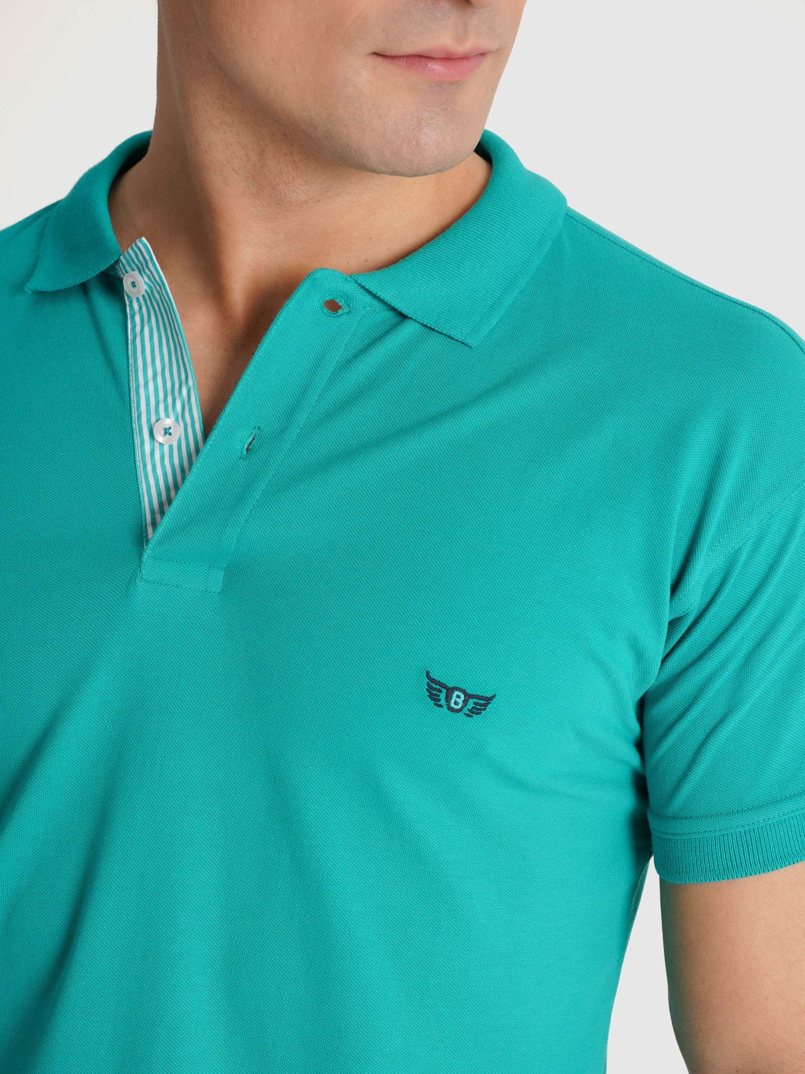 POLO VERDE MANGA CURTA REGULAR FIT MR. BLUE