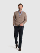 JERSEY DE LANA BEIGE MANGA LARGA REGULAR FIT MR. AZUL