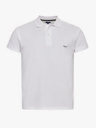 POLO BLANCO MANGA CORTA REGULAR FIT MR. AZUL