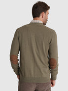 JERSEY DE CASHMERE VERDE MANGA LARGA REGULAR FIT MR. AZUL