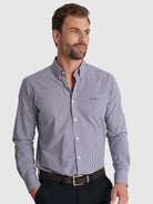 BLUE COTTON SHIRT LONG SLEEVE REGULAR FIT MR. BLUE