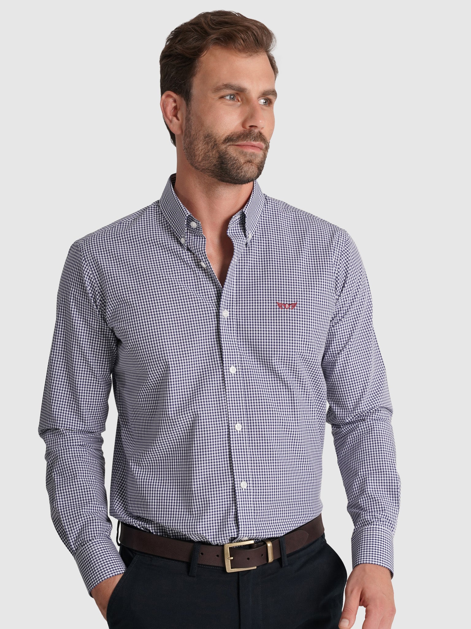 BLUE COTTON SHIRT LONG SLEEVE REGULAR FIT MR. BLUE