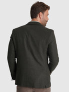 GREEN WOOL BLAZER LONG SLEEVE REGULAR FIT MR. BLUE