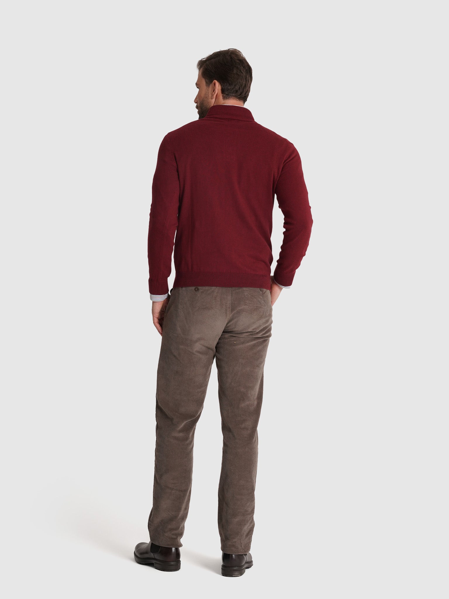 JERSEY DE CASHMERE DE MANGA LARGA REGULAR FIT MR. AZUL