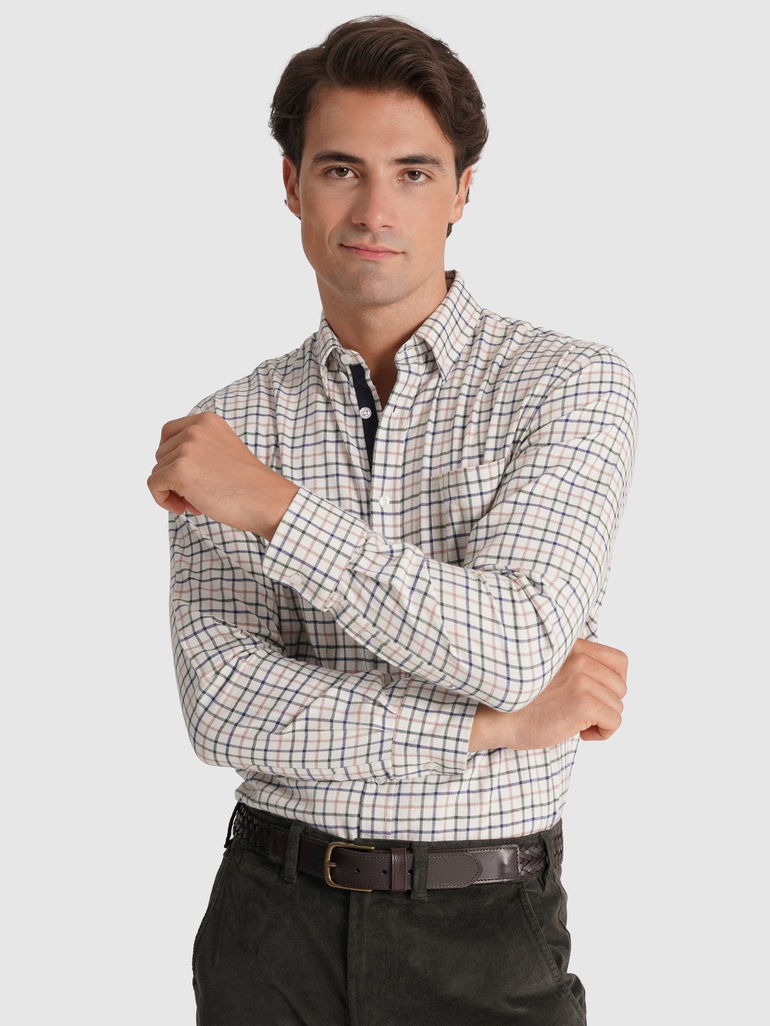 BLUE COTTON SHIRT LONG SLEEVE REGULAR FIT MR. BLUE