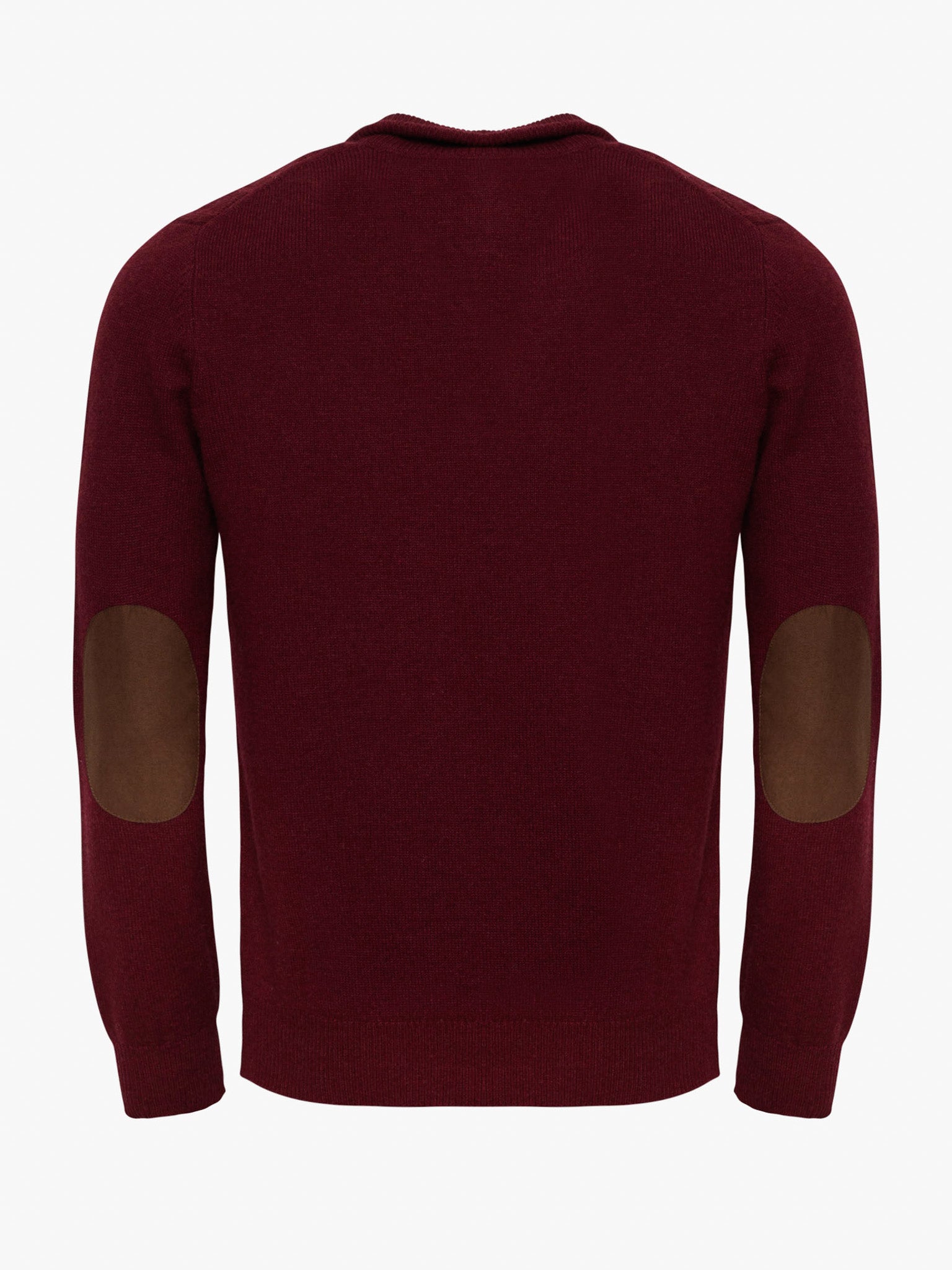 JERSEY DE LANA BURDEOS CON CODERAS MR REGULAR FIT. AZUL
