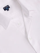 CAMISA MR SLIM FIT DE ALGODÓN BLANCO MANGA LARGA. AZUL