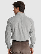 CAMISA ALGODÓN VERDE MANGA LARGA REGULAR FIT MR. AZUL