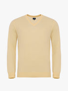 JERSEY DE LANA AMARILLO MANGA LARGA REGULAR FIT MR. AZUL