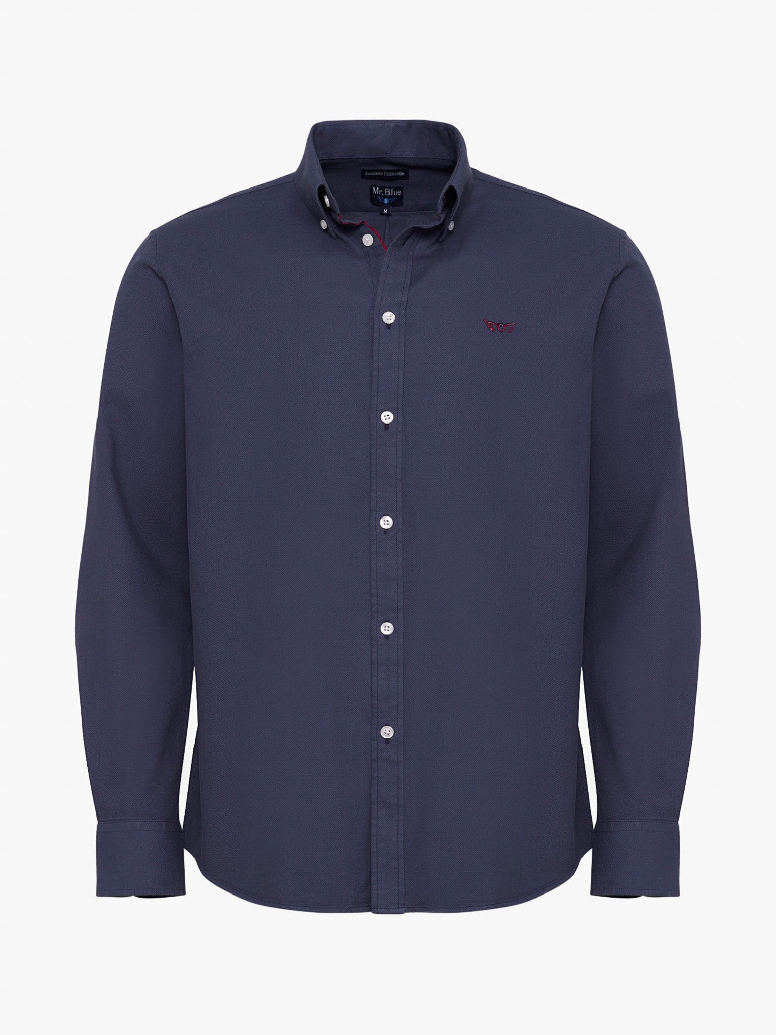 BLUE COTTON SHIRT LONG SLEEVE REGULAR FIT MR. BLUE