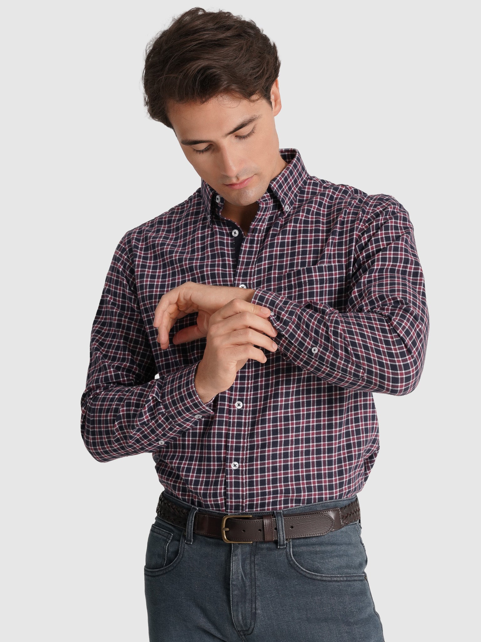 BLUE COTTON SHIRT LONG SLEEVE REGULAR FIT MR. BLUE