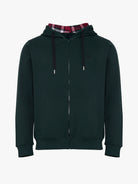 GREEN COTTON HOODIE LONG SLEEVE REGULAR FIT MR. BLUE