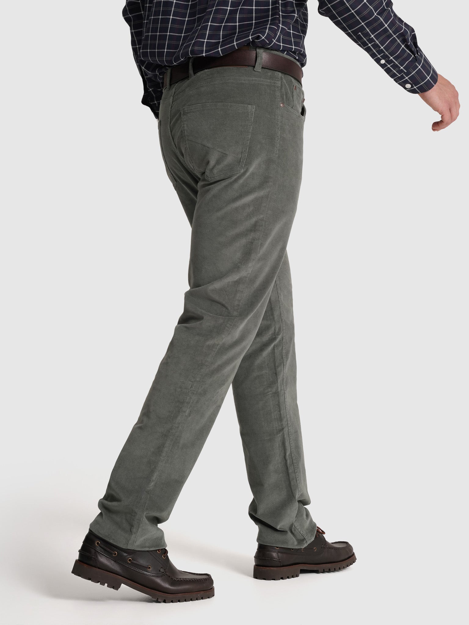 PANTALÓN SLIM FIT DE ALGODÓN VERDE MR. AZUL