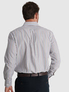 CAMISA ALGODÓN BLANCA MANGA LARGA REGULAR FIT MR. AZUL
