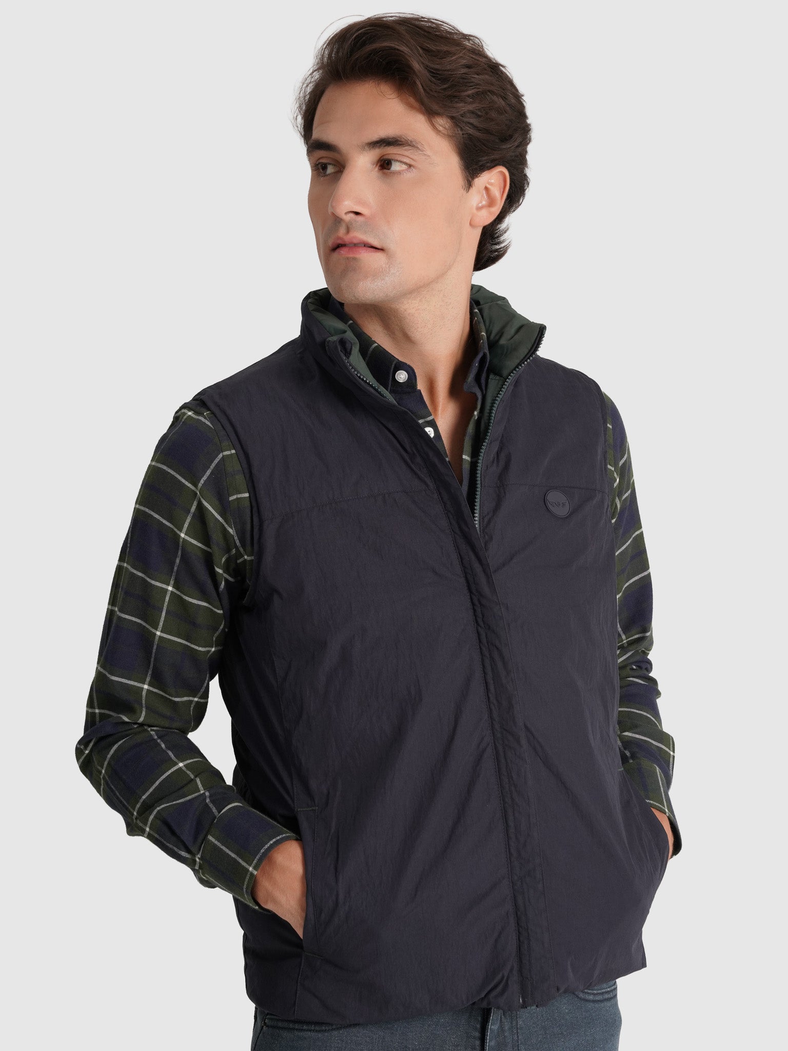 CHAQUETA VERDE REGULAR FIT MR. AZUL