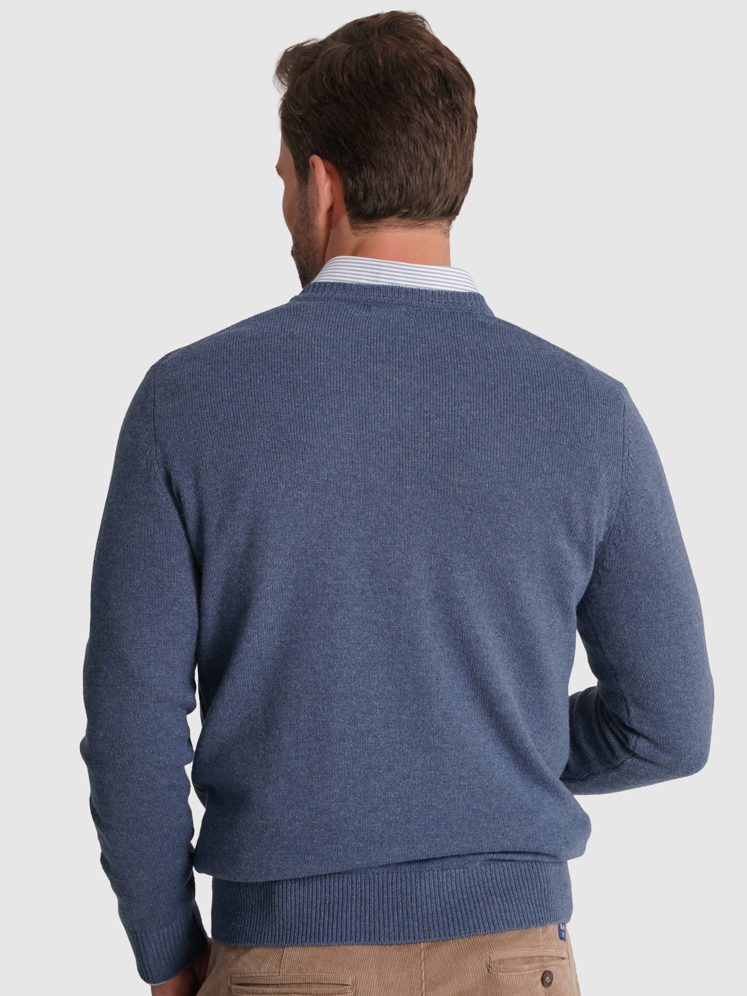 JERSEY DE LANA AZUL MANGA LARGA REGULAR FIT MR. AZUL