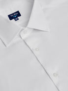 WHITE COTTON LONG SLEEVE SHIRT CLASSIC FIT MR. BLUE